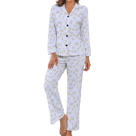 V-Neck Women Night Wear Suit DTZ (All-Over Printing)