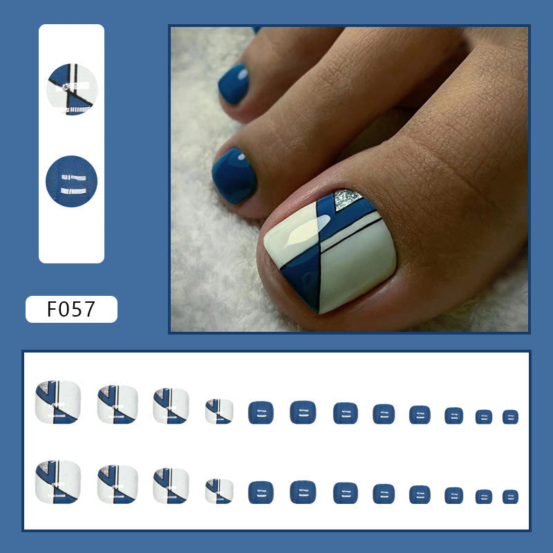 Pure desire French diamond flash ins wind sweet and cool hot girl press-on nails and Press-on toenails special – Image 18