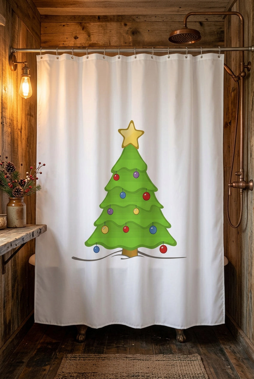 Christmas Tree Shower Curtain