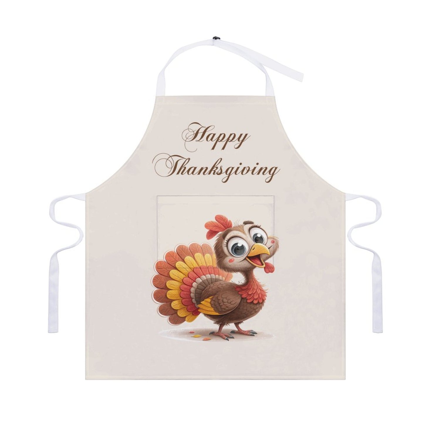 Adult Apron with Pocket - Happy Thanksgiving
