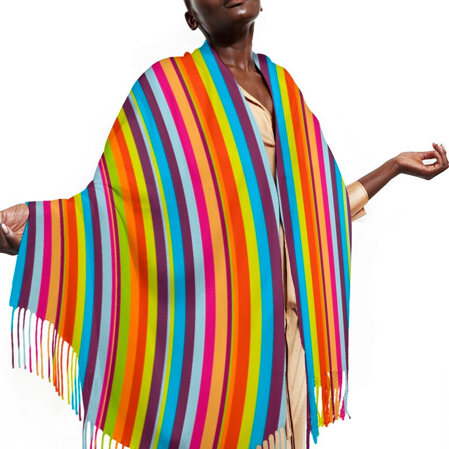 Cashmere-like Tassel Scarf