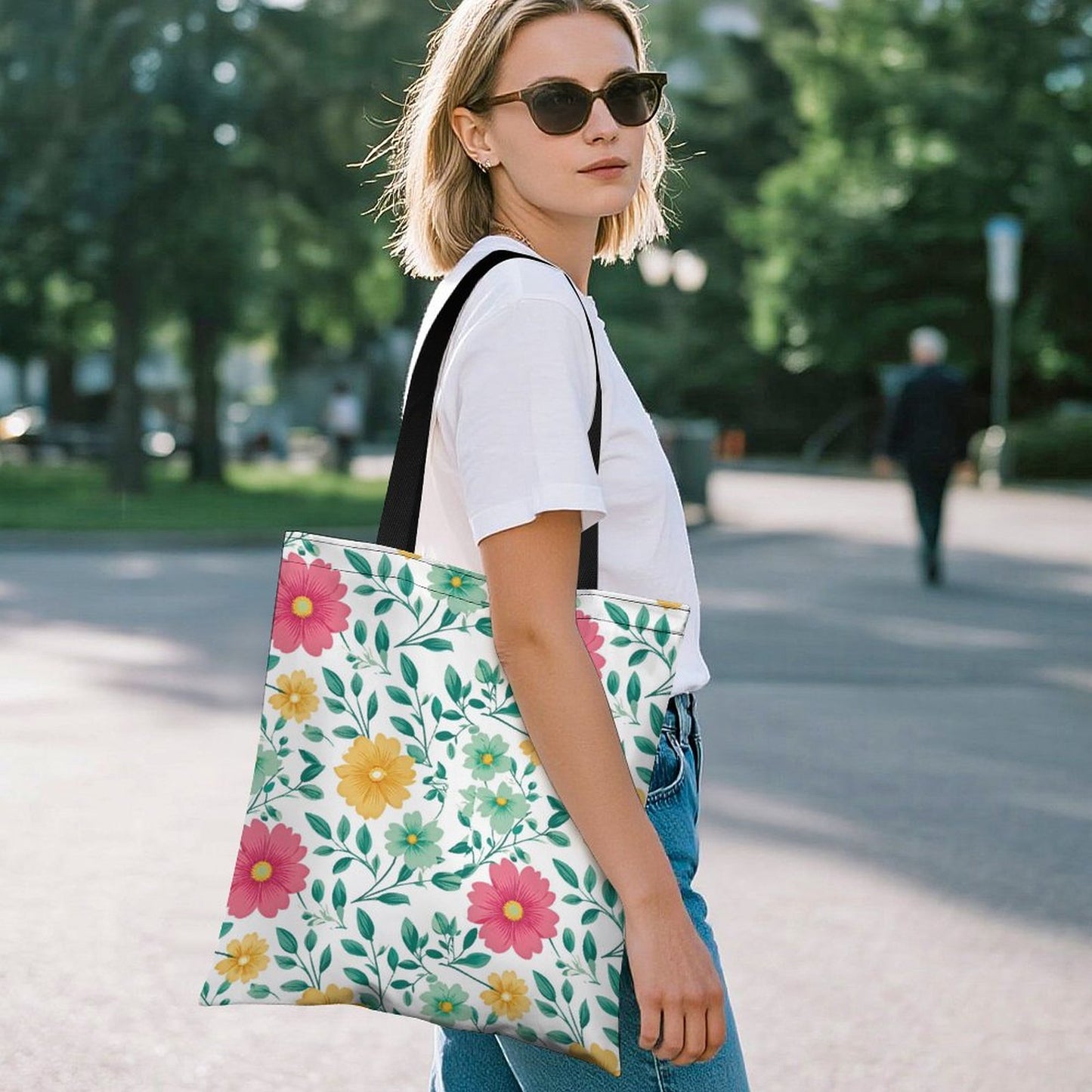Lightweight Shopping Bag - Flowers