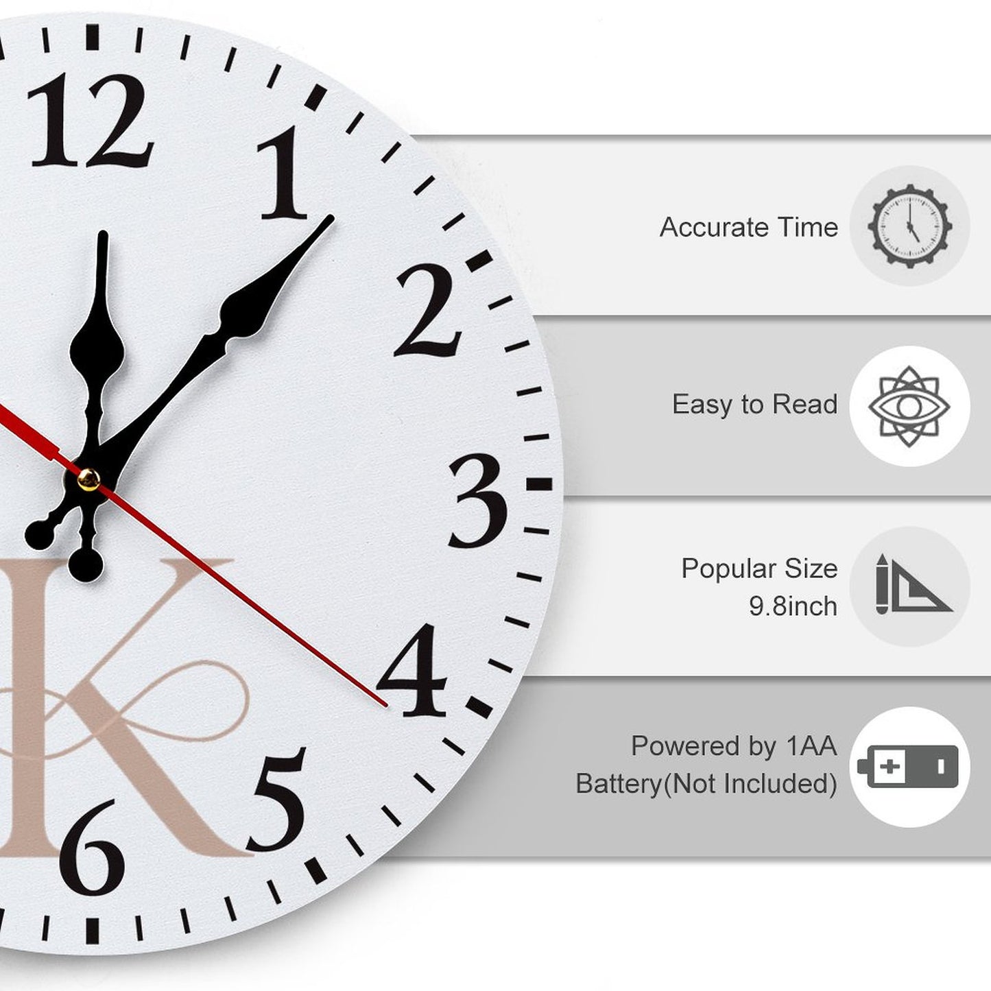 Modern Wooden Wall Clock