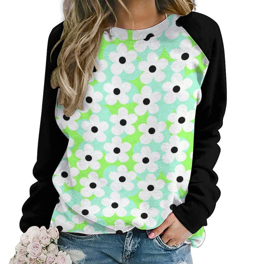 Daisy Custom Sweatshirt Designs Raglan Style