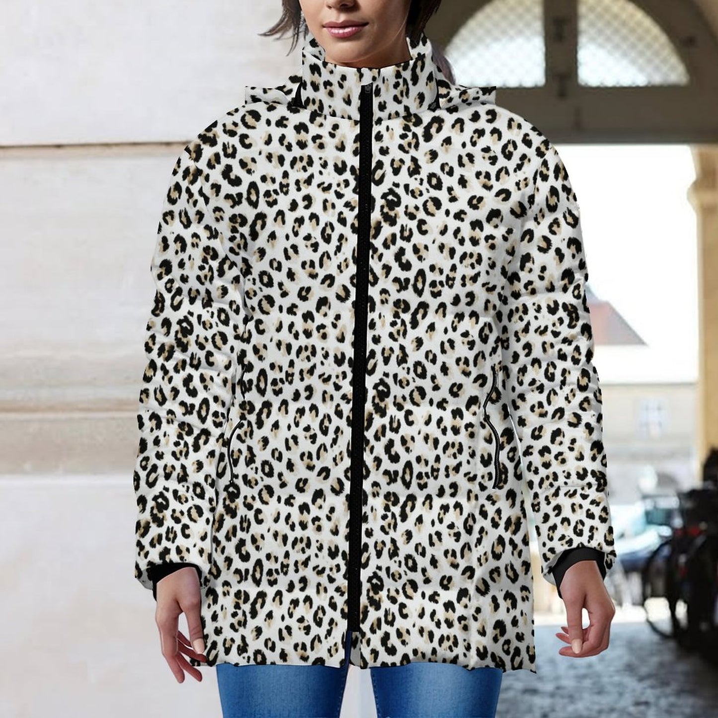 Winter Quilted Long-Sleeve Hooded Outerwear