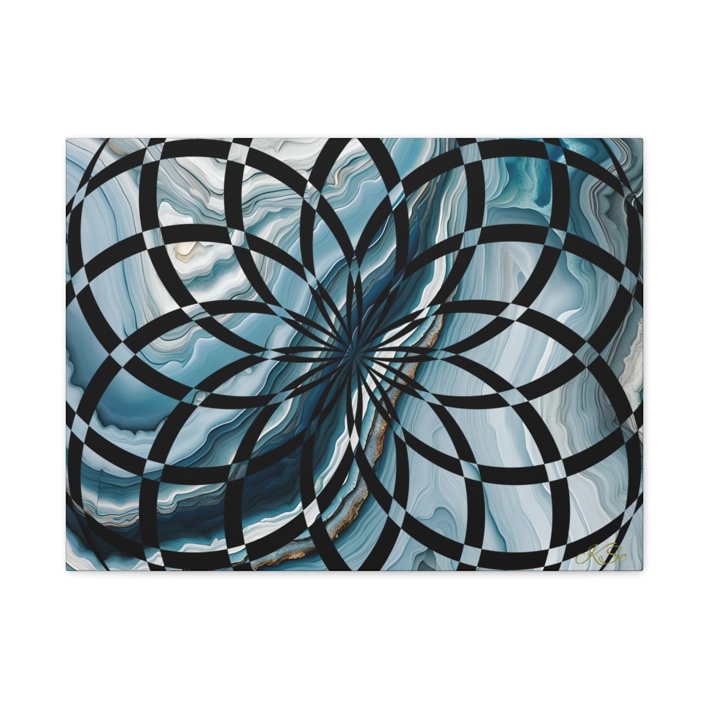 Abstract Geometric Art Canvas Print, Modern Wall