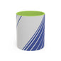 Elegant Stripe Accent Coffee Mug - Perfect for Gifts, Home Decor, Office, Birthdays, and Tea Lovers