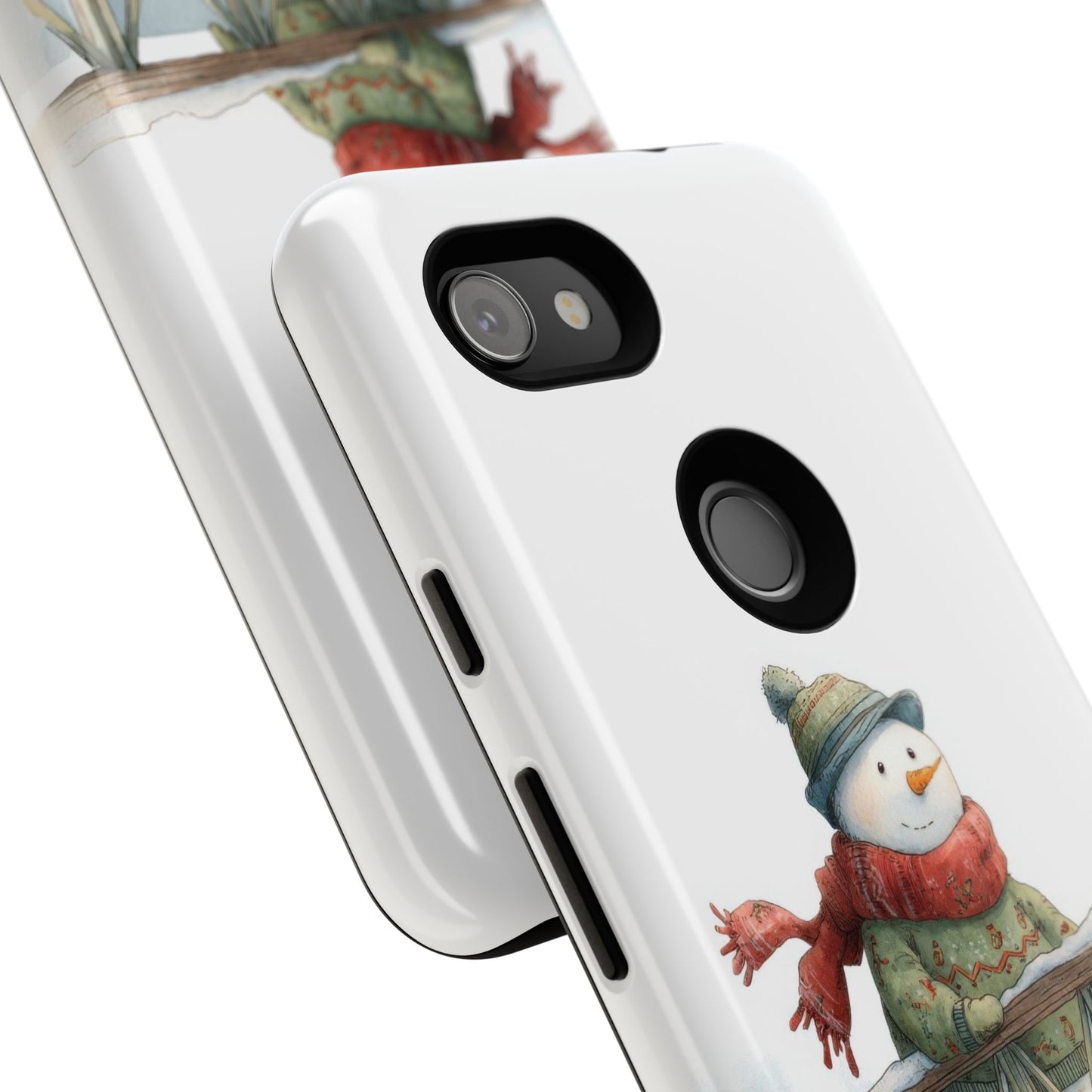 Snowman Phone Case – Winter Holiday Gift, Cute Snowman Design, Winter Accessories, Protective Phone Case, Unique Christmas Present