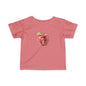 Cute Apple Mouse Infant Tee, Baby Shower Gift, Toddler T-Shirt, Kids Fruit Shirt, Spring Outfit, Playful Everyday Wear