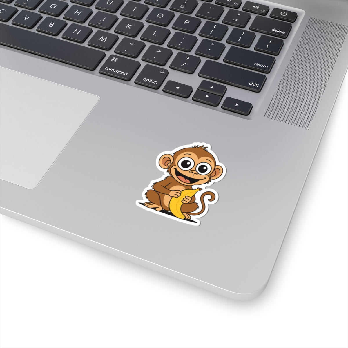 Cute Monkey Banana Kiss-Cut Stickers for Kids & Adults
