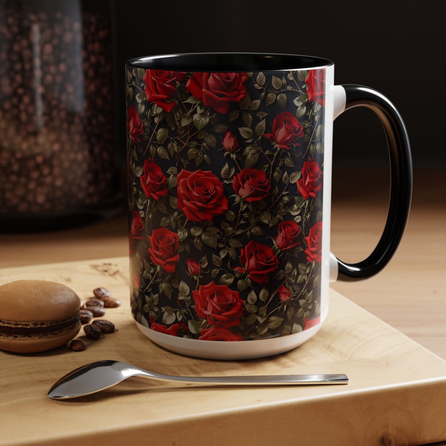 Elegant Floral Accent Coffee Mug - Perfect for Garden Lovers, Home Decor, Gift for Her, Tea Lovers, Mother's Day
