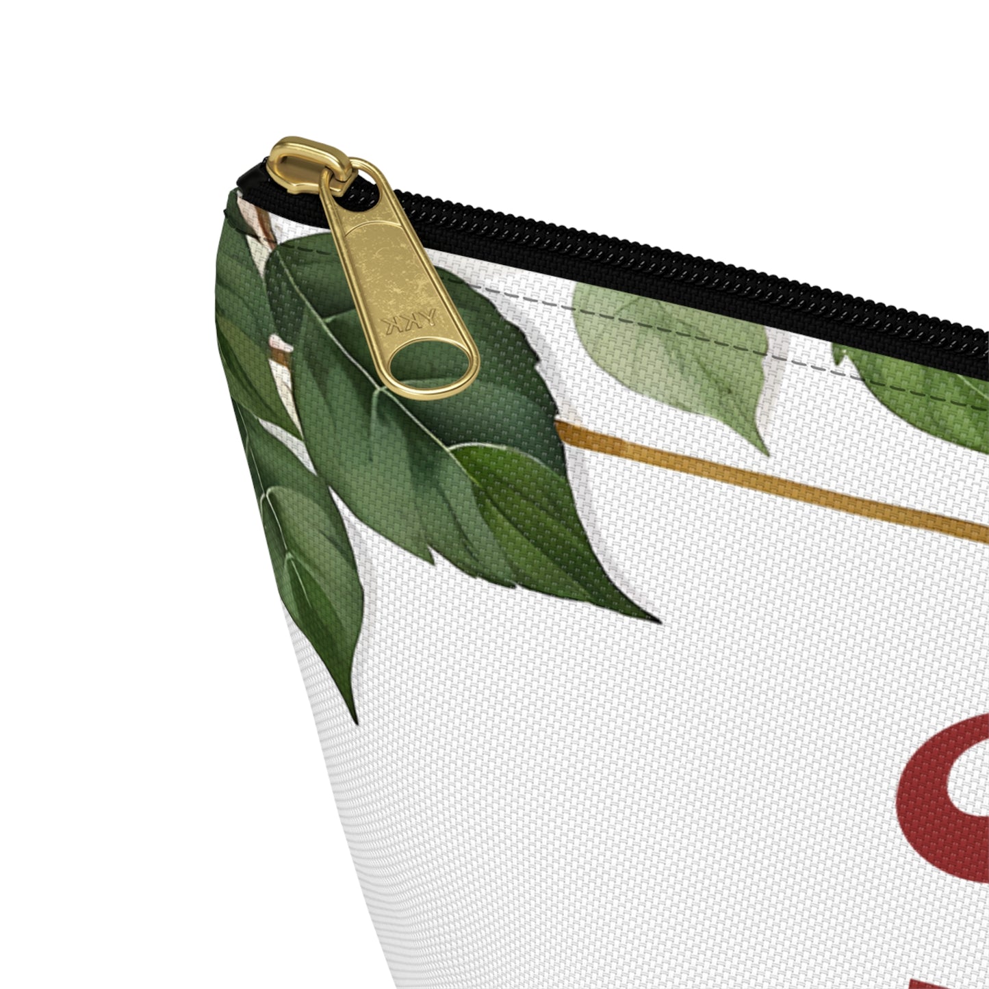 Personalized Floral Accessory Pouch, Makeup Bag, Gift for Her, Initial Pouch, Travel Organizer, Custom Cosmetic Bag