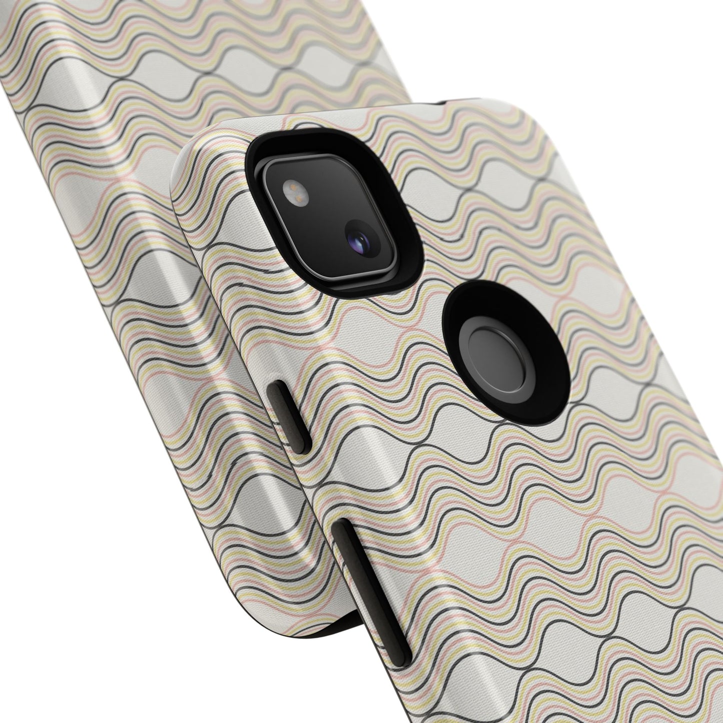 Stylish Phone Case for Tough Protection, Wavy Design, Chic Accessory, Gift for Her, Trendy Tech, Holiday Gift Idea