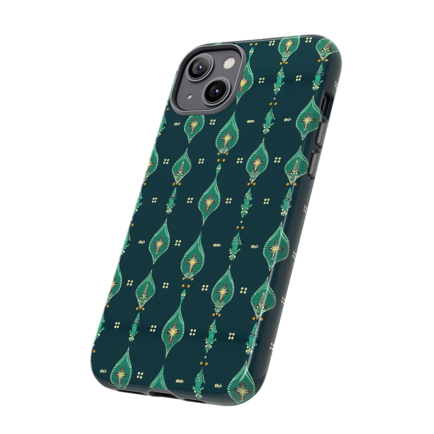 Emerald Boho Teardrop Phone Case