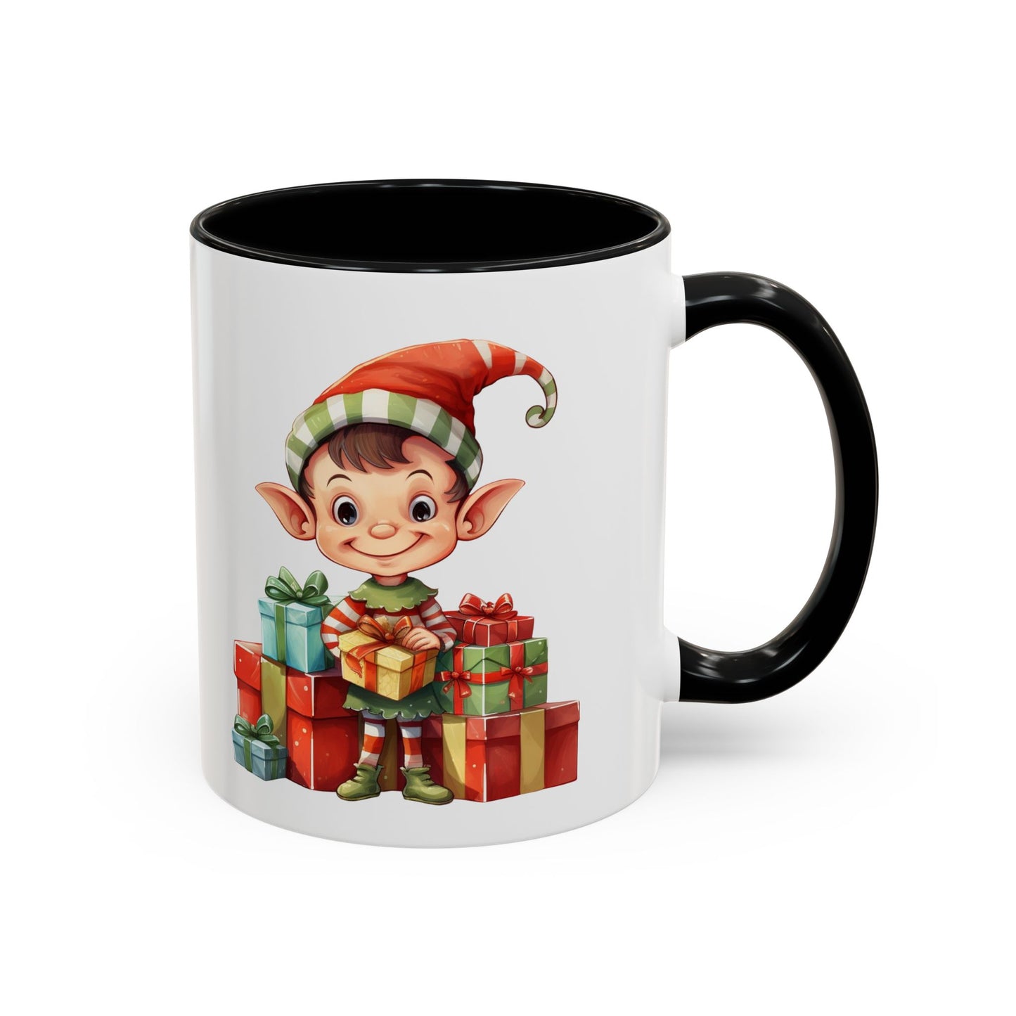 Holiday Elf Coffee Mug - Festive Gift Mug, Christmas Decor, Cute Elf Mug, Coffee Lover Gift, Winter Holiday Drinkware