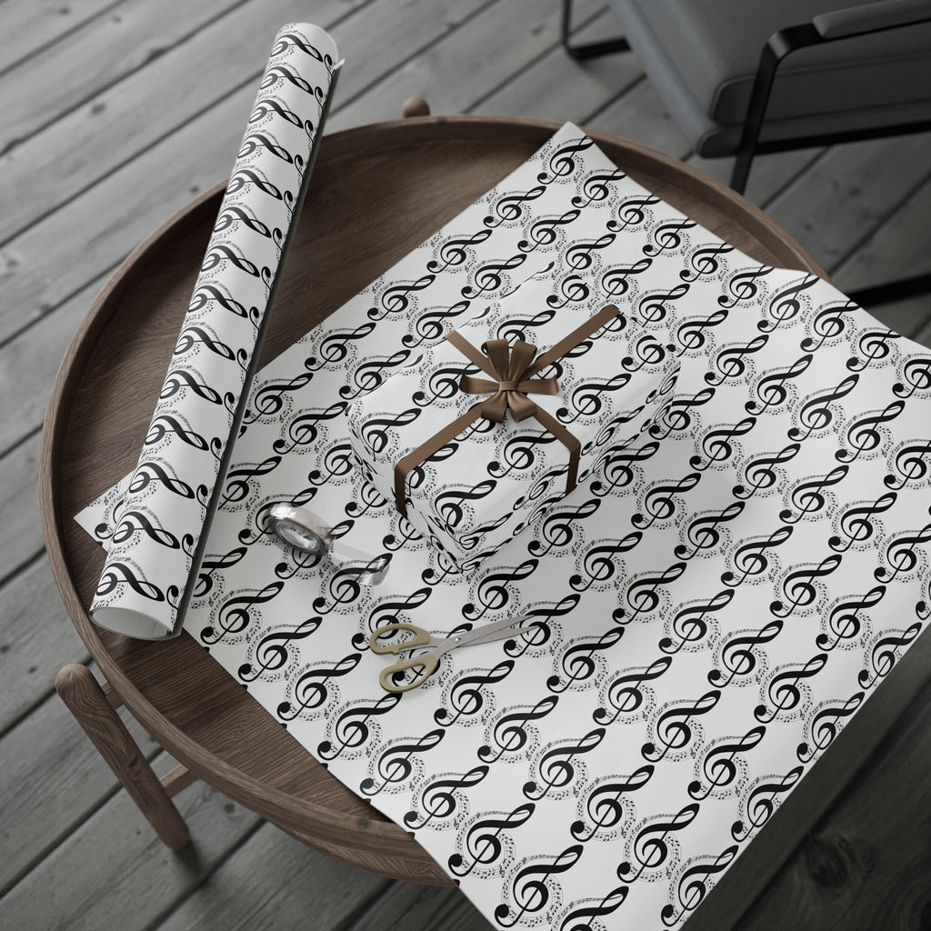 Musical Notes Wrapping Paper Perfect for Music Lovers