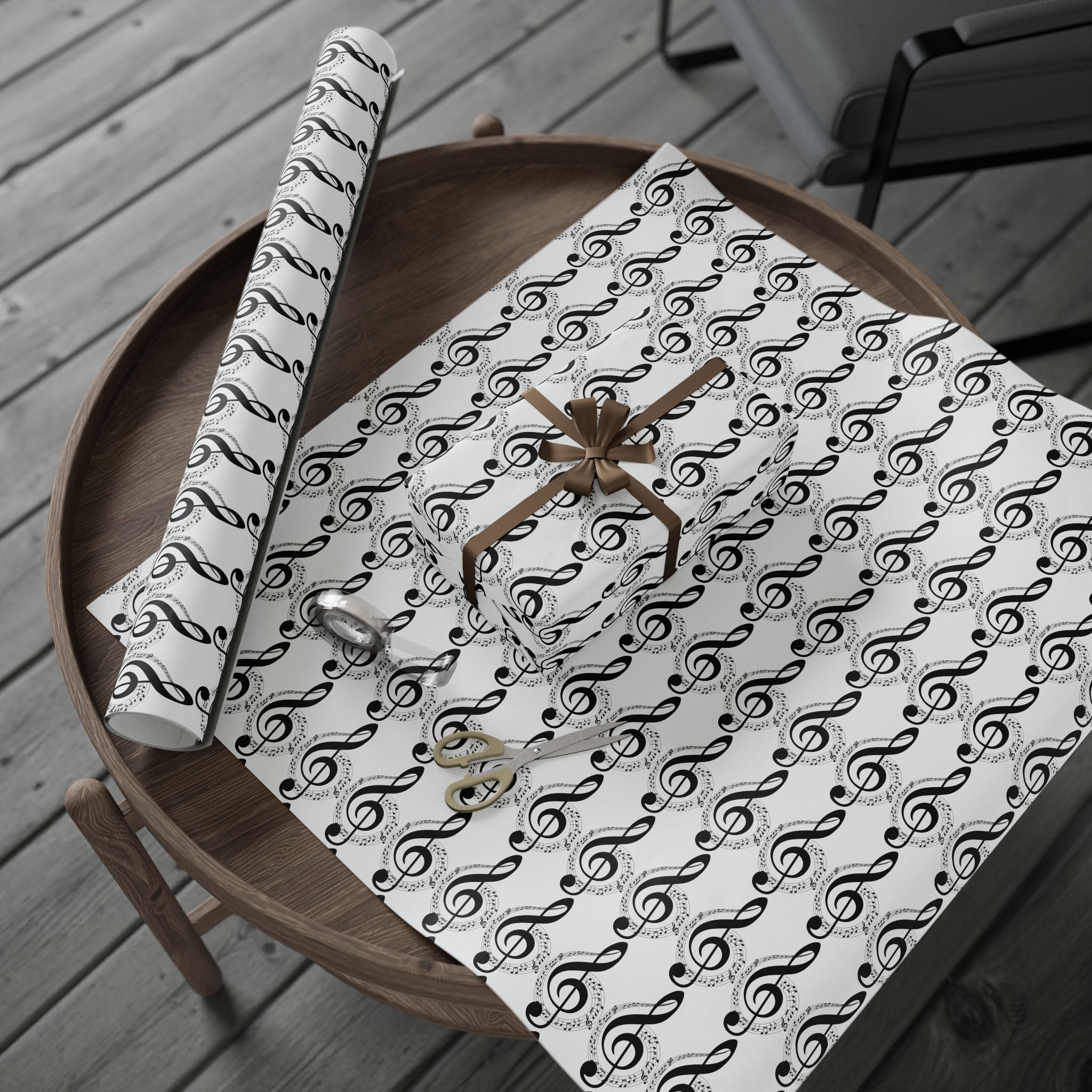 Musical Notes Wrapping Paper Perfect for Music Lovers