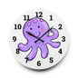 Cute Octopus Acrylic Wall Clock - Fun Kids Room Decor