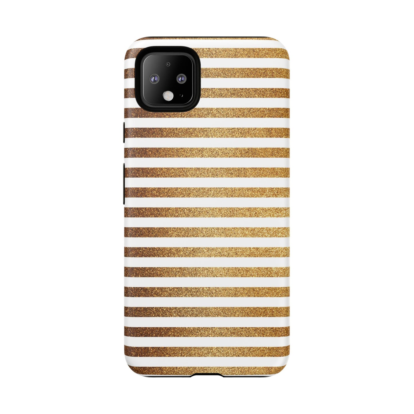Glamorous Gold Striped Phone Case | Tough Cases, Stylish Phone Cover, Chic Accessories, Gift for Her, Fashionable Tech