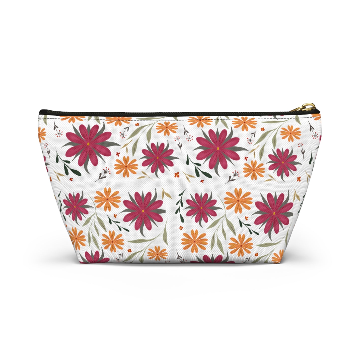 Floral Accessory Pouch - Ideal Travel Makeup Bag, Toiletry Organizer, Gift for Her, Eco-Friendly, Everyday Essentials
