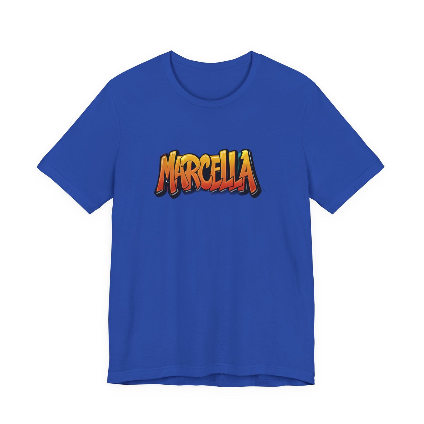 Marcella Graphic Tee, Unisex Short Sleeve Shirt for Casual Wear, Gift for Friends, Summer Outfit, Unique Name Shirt