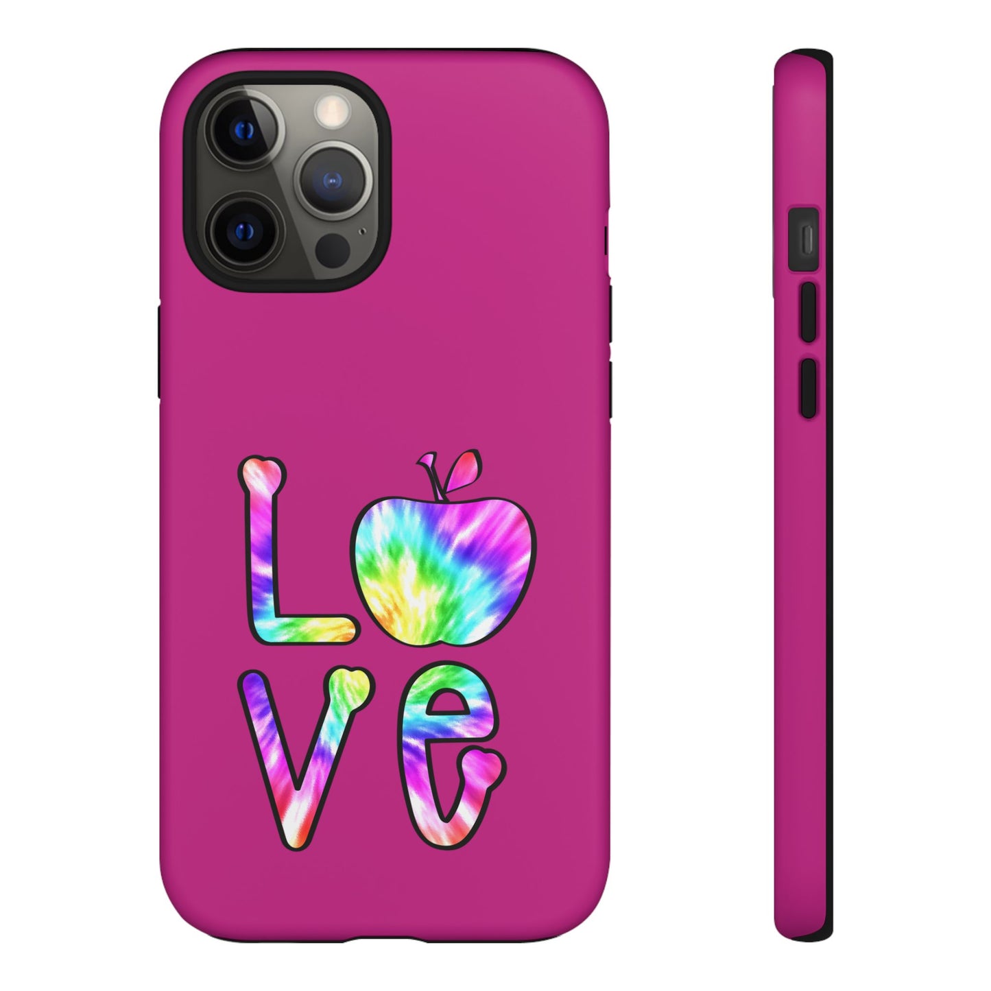 Colorful Love Phone Case, Tough Cases for iPhone, Cute Phone Accessory, Gift for Her, Summer Vibe Phone Cover