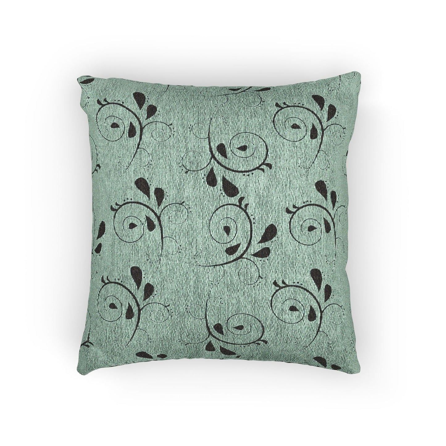 Botanical Woven Pillow - Elegant Floral Accent for Cozy Interiors