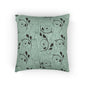 Botanical Woven Pillow - Elegant Floral Accent for Cozy Interiors
