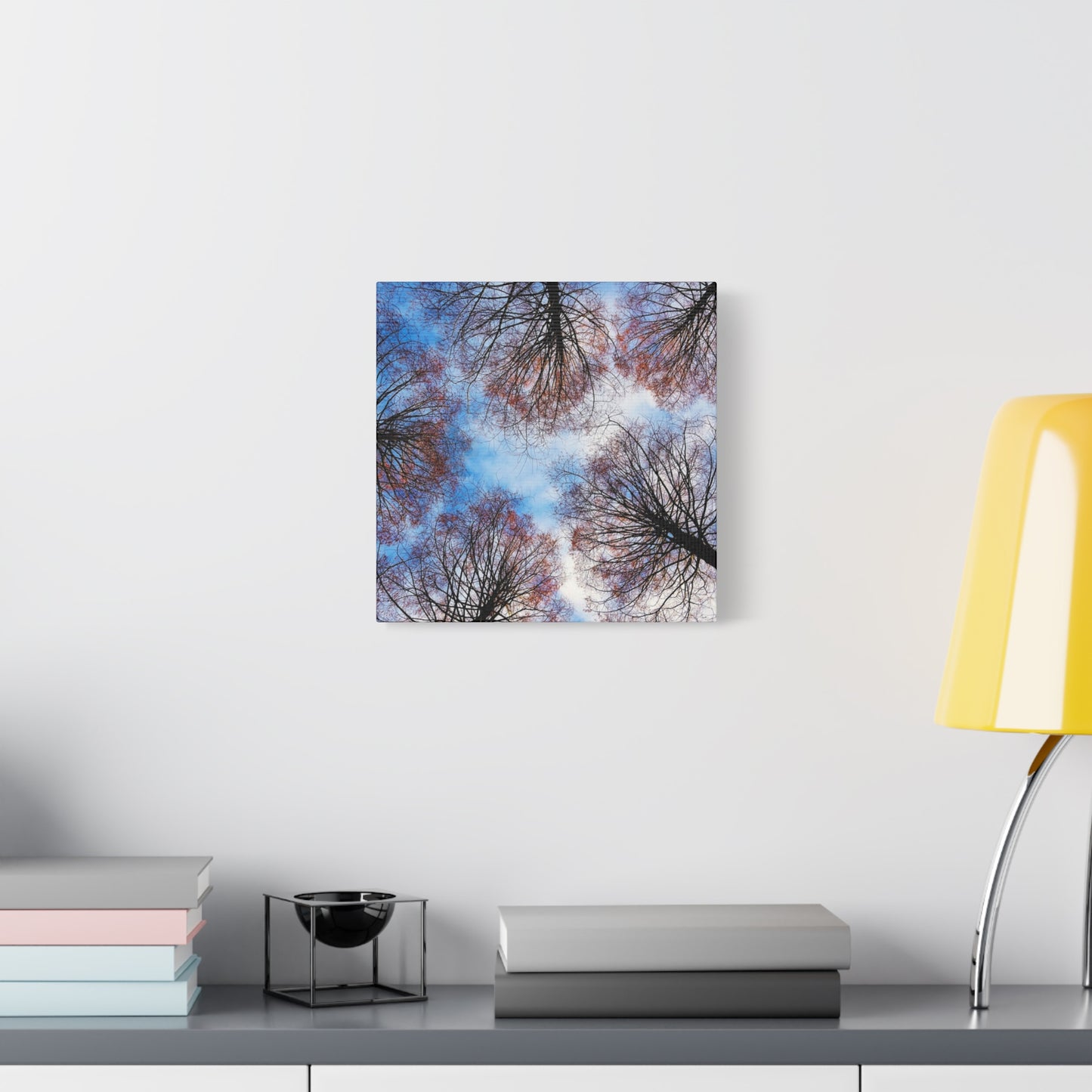 Winter Tree Canopy Matte Canvas Wall Art — Stretched 1.25"