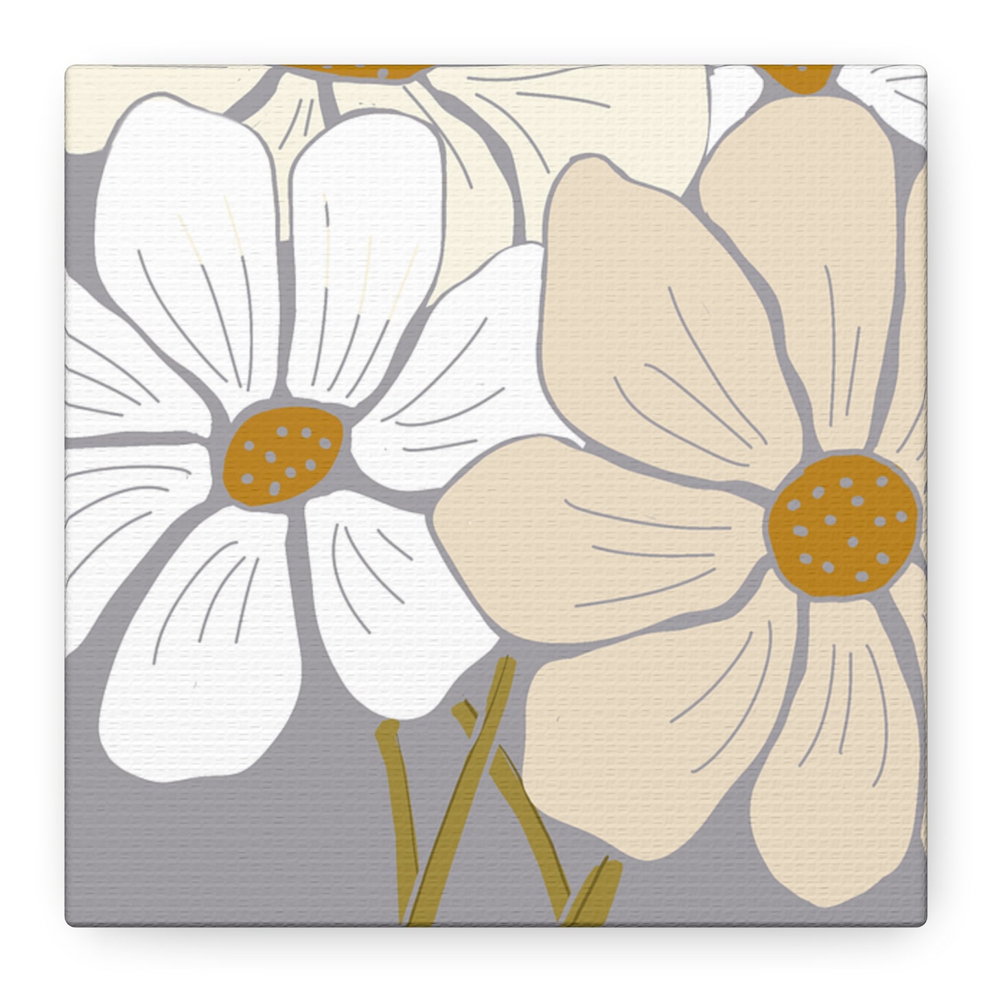 Copy of Copy of Matte Canvas, Stretched, 1.25" Tulips Pink and Purple Flowers