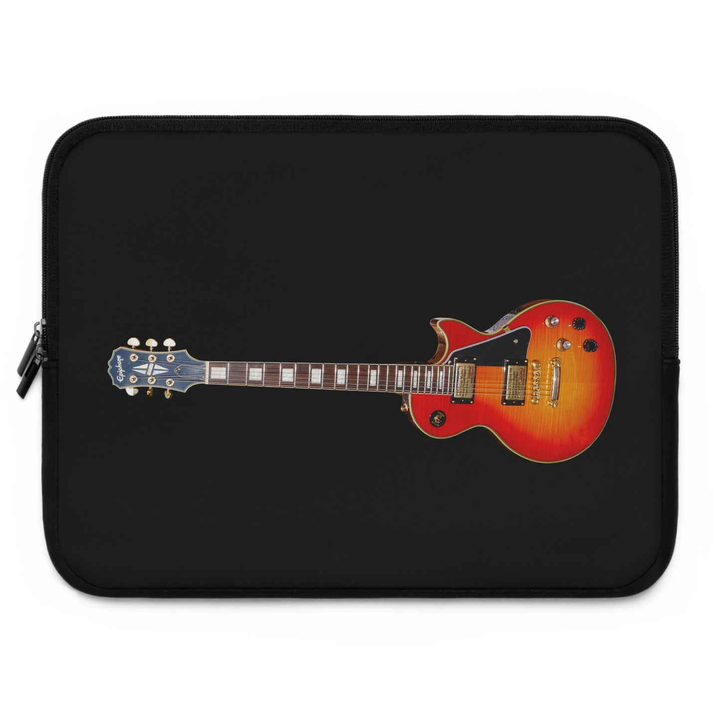 Guitar Lover's Laptop Sleeve - Musician Gift, Rock n Roll Accessory, Personalized Laptop Case, Unique Tech Bag, Music Themed Gift