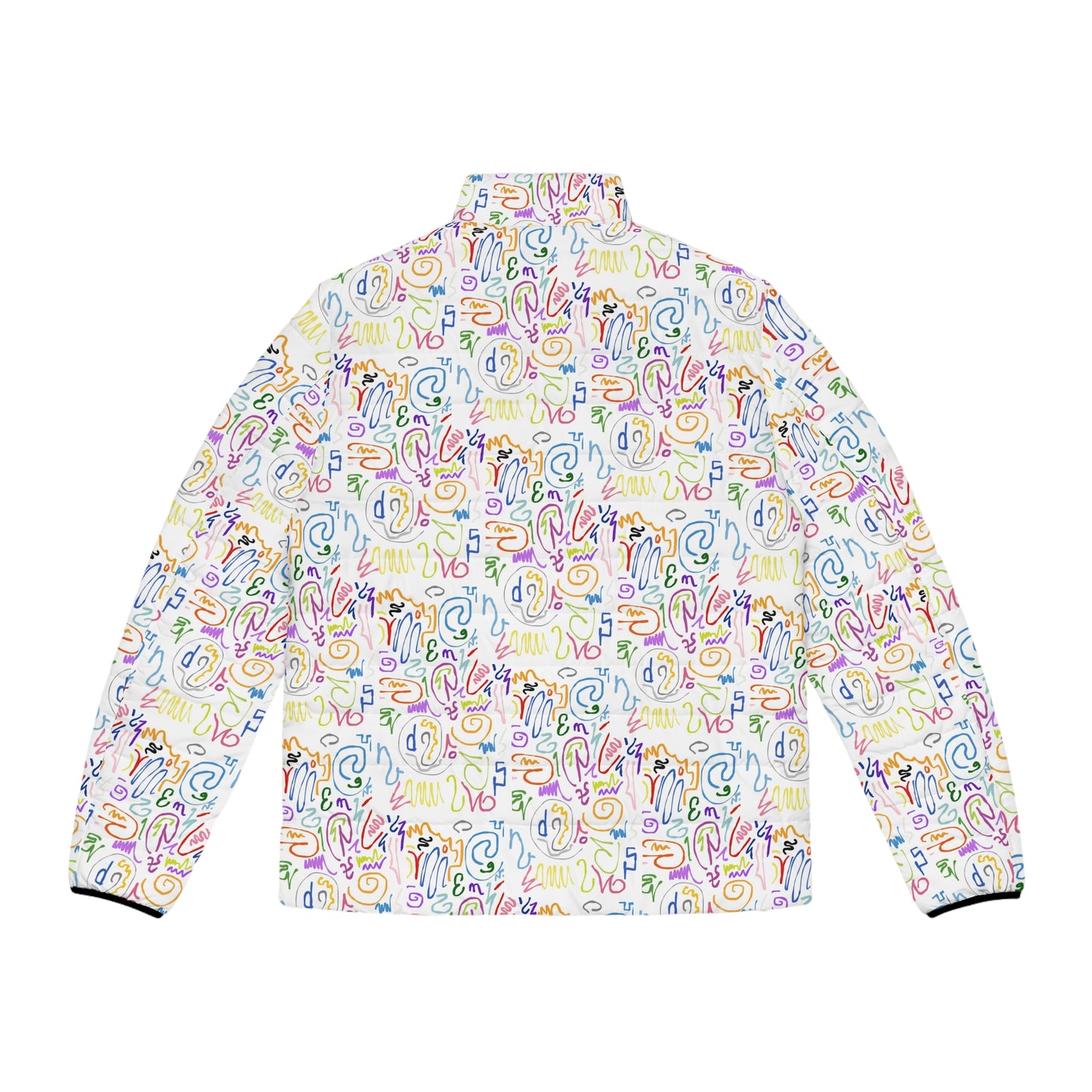 Colorful Men's Puffer Jacket, Trendy Outerwear, Fashion Jacket, Winter Coat, Casual Wear, Gifts for Him