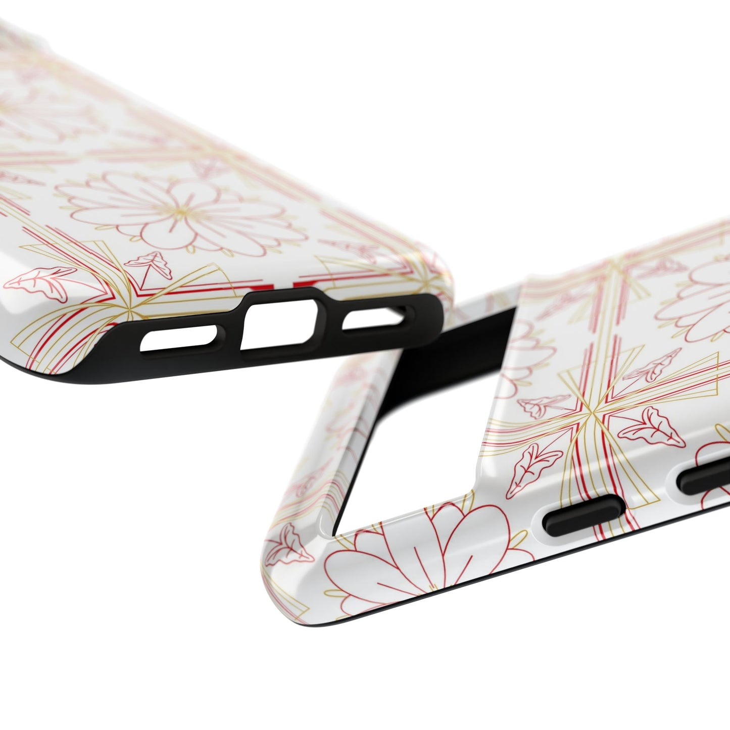 Floral Pattern Phone Case - Stylish Tough Case, Flower Design, Cute Mobile Cover, Phone Accessory, Gift for Her, Spring Style