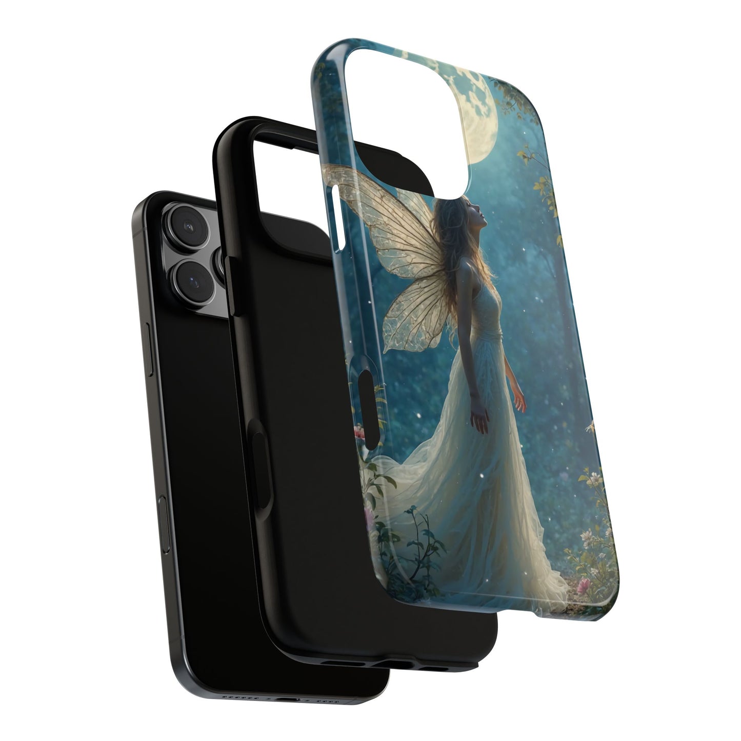 Fairy Moon Phone Case | Tough Cases for Nature Lovers, Fantasy Gift, Boho Phone Accessory, Ethereal Aesthetic, Magical Design