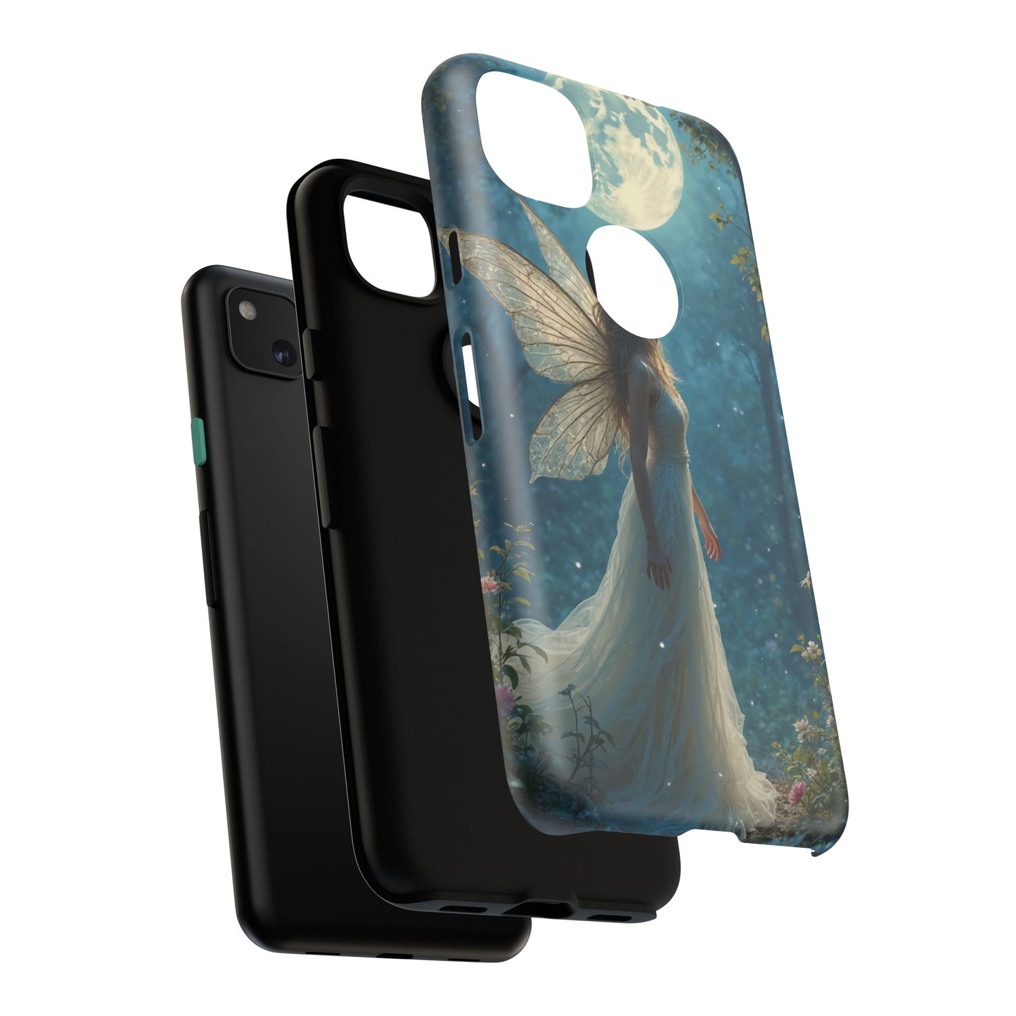 Fairy Moon Phone Case | Tough Cases for Nature Lovers, Fantasy Gift, Boho Phone Accessory, Ethereal Aesthetic, Magical Design