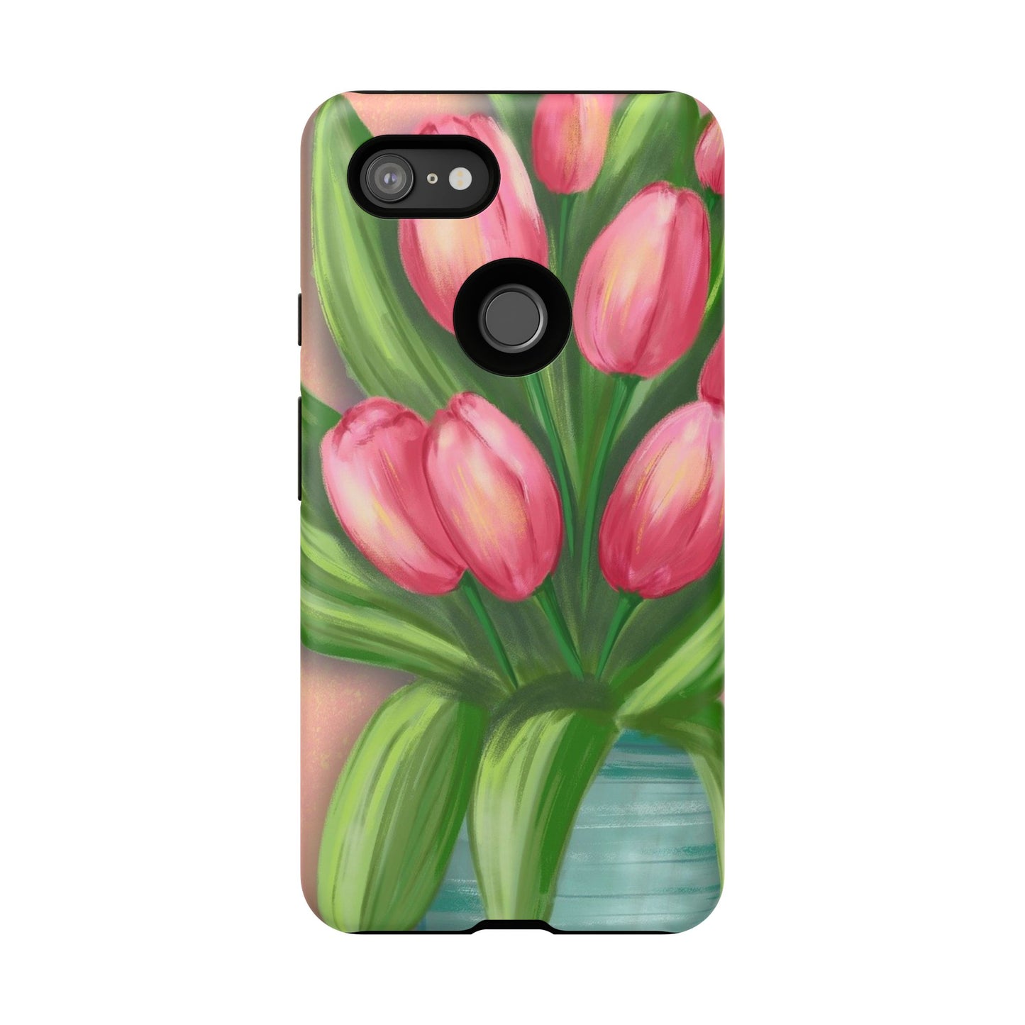 Floral Phone Case with Vibrant Tulips - Tough Cases for Garden Lovers, Spring Gifts, Nature Enthusiasts, Unique Gadget Accessories, [...]