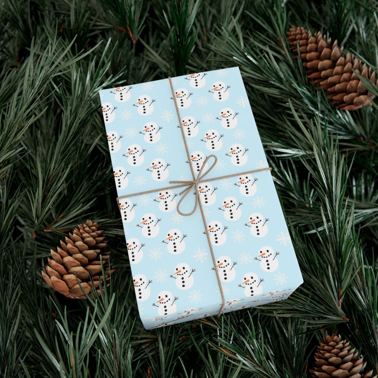Snowman Gift Wrap Papers, Holiday Wrapping Paper, Christmas Gift Wrap, Cute Snowman Design, Winter Celebration Supplies