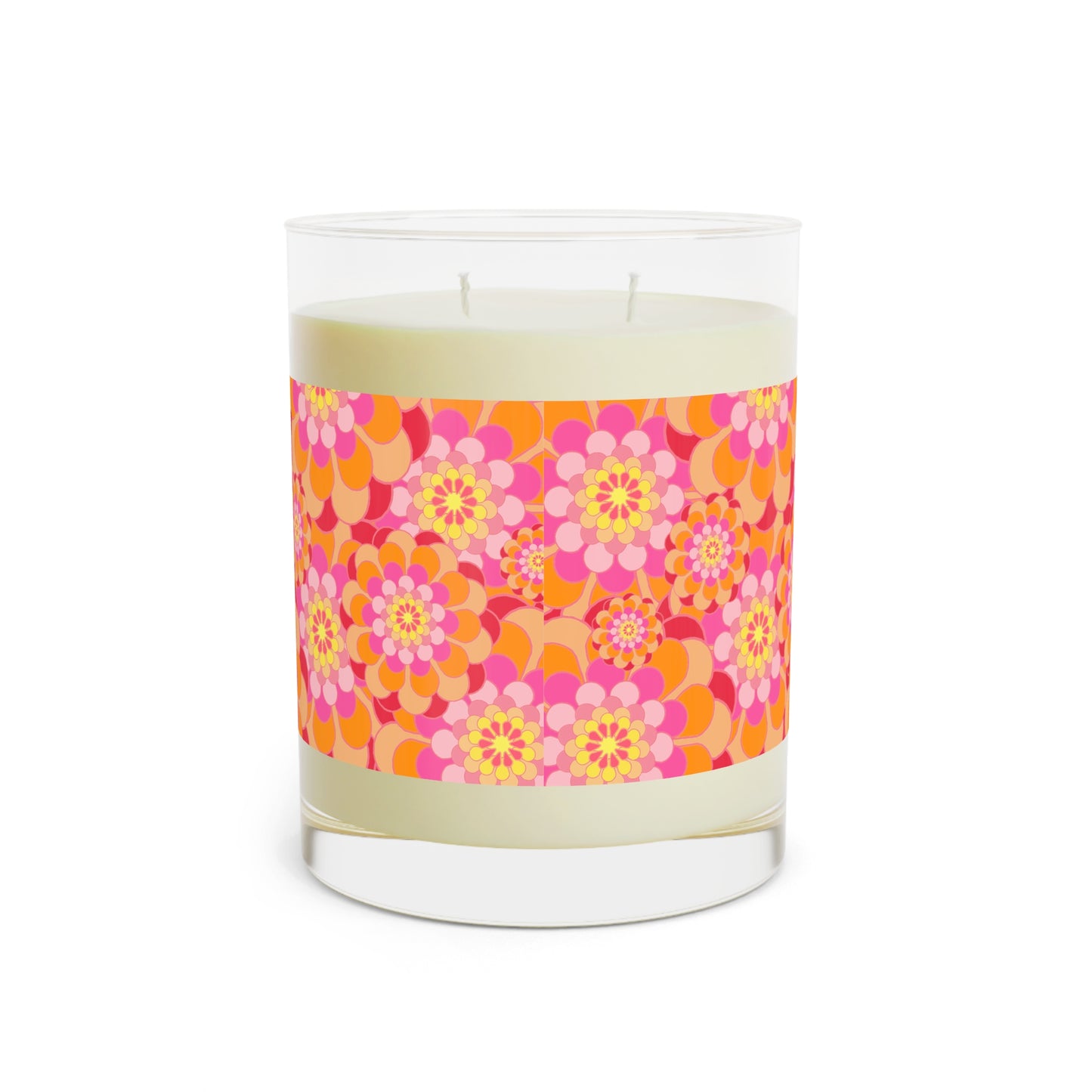 Vibrant Floral Scented Candle - Decorative Home Accent, Gift for Her, Relaxation Candle, Unique Wedding Favors, Aromatherapy Decor