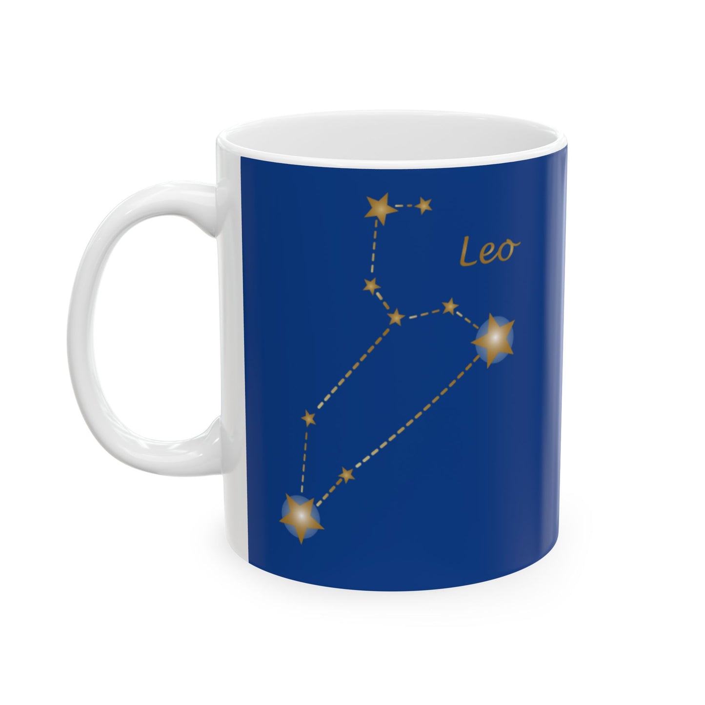 Leo Constellation Ceramic Mug - Astrology Coffee Cup, Zodiac Gift, Horoscope Mug, Star Sign Drinkware, Personalized Astrology