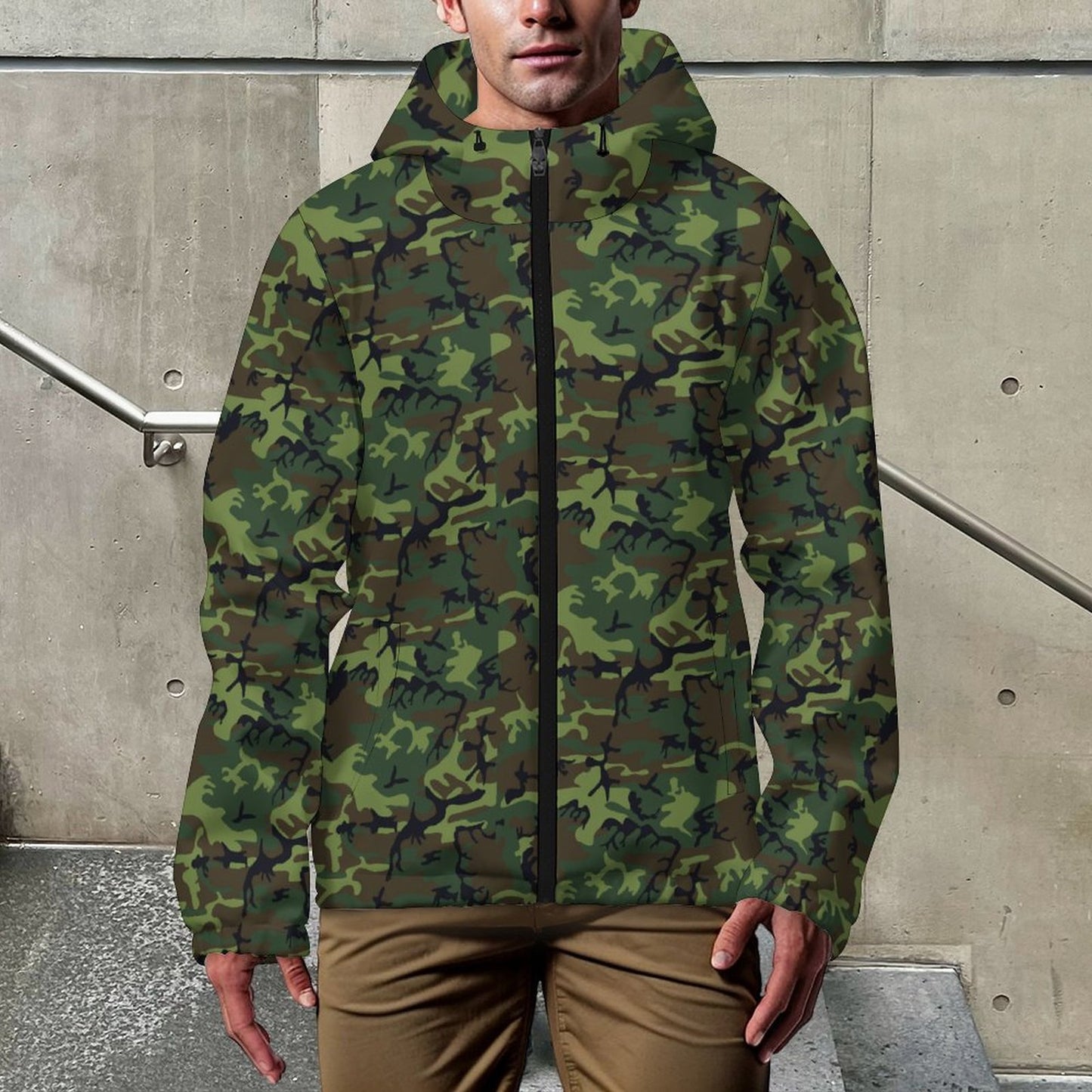 Hooded Short Trench Coat