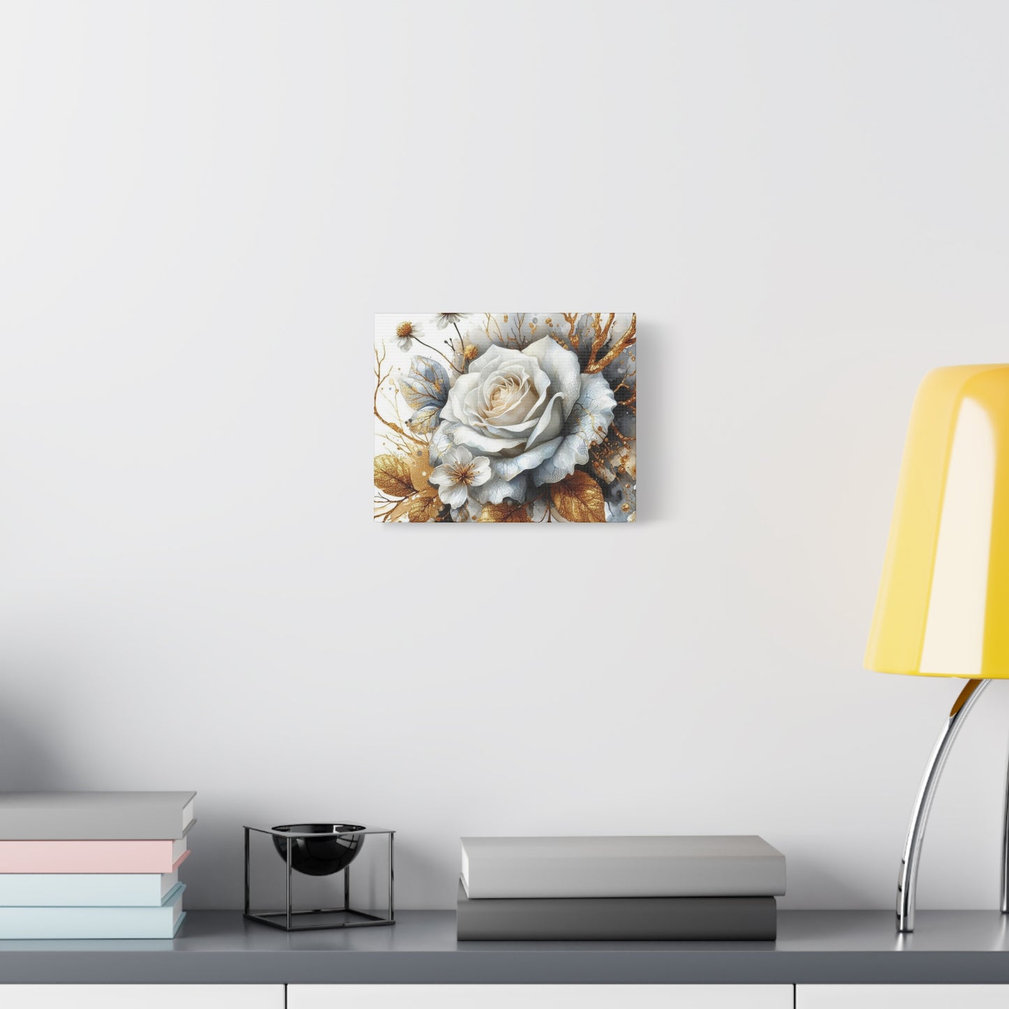 Matte Canvas, Stretched, 1.25" - Gold and Black