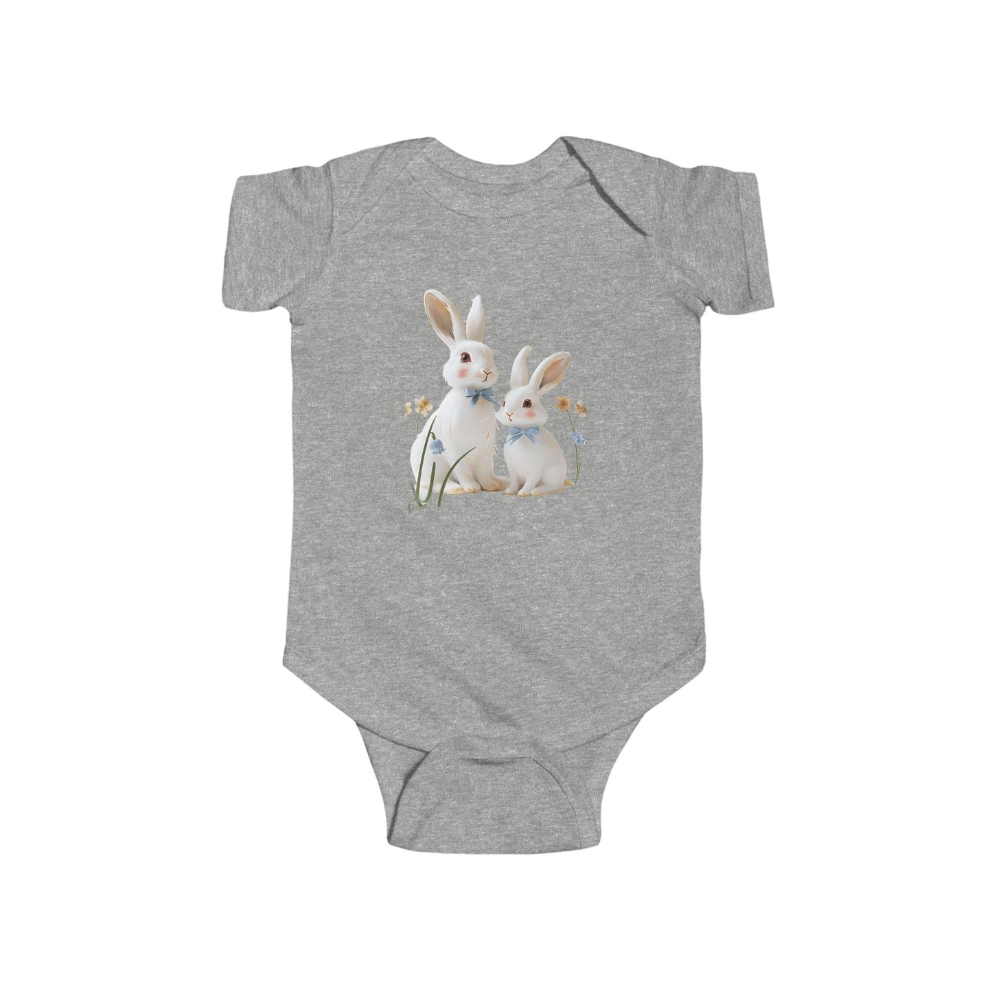Cute Bunny Infant Bodysuit, Baby Outfit, Spring Gift, Easter Clothing, Newborn Onesie