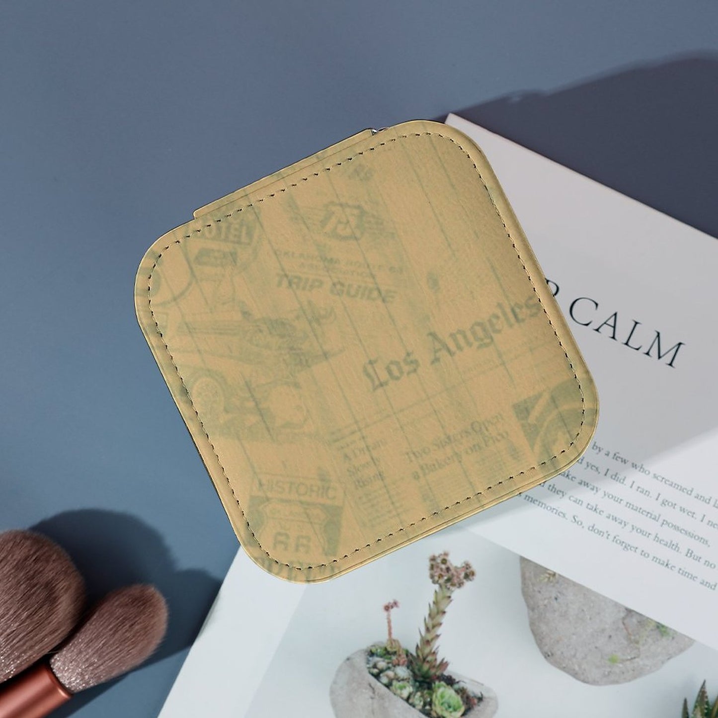 Box Organizer for Jewelry Old News Paper