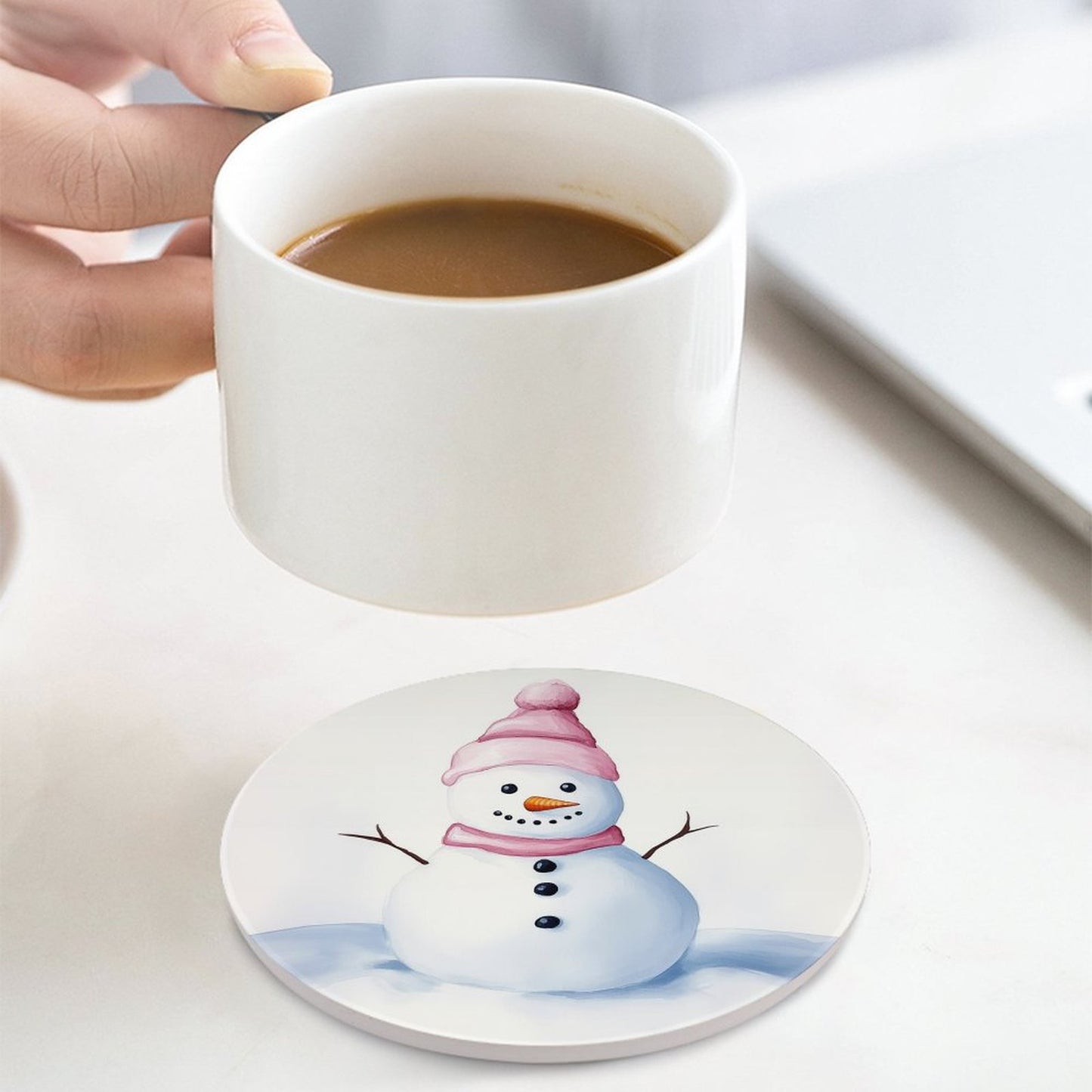 Round Ceramic Coaster