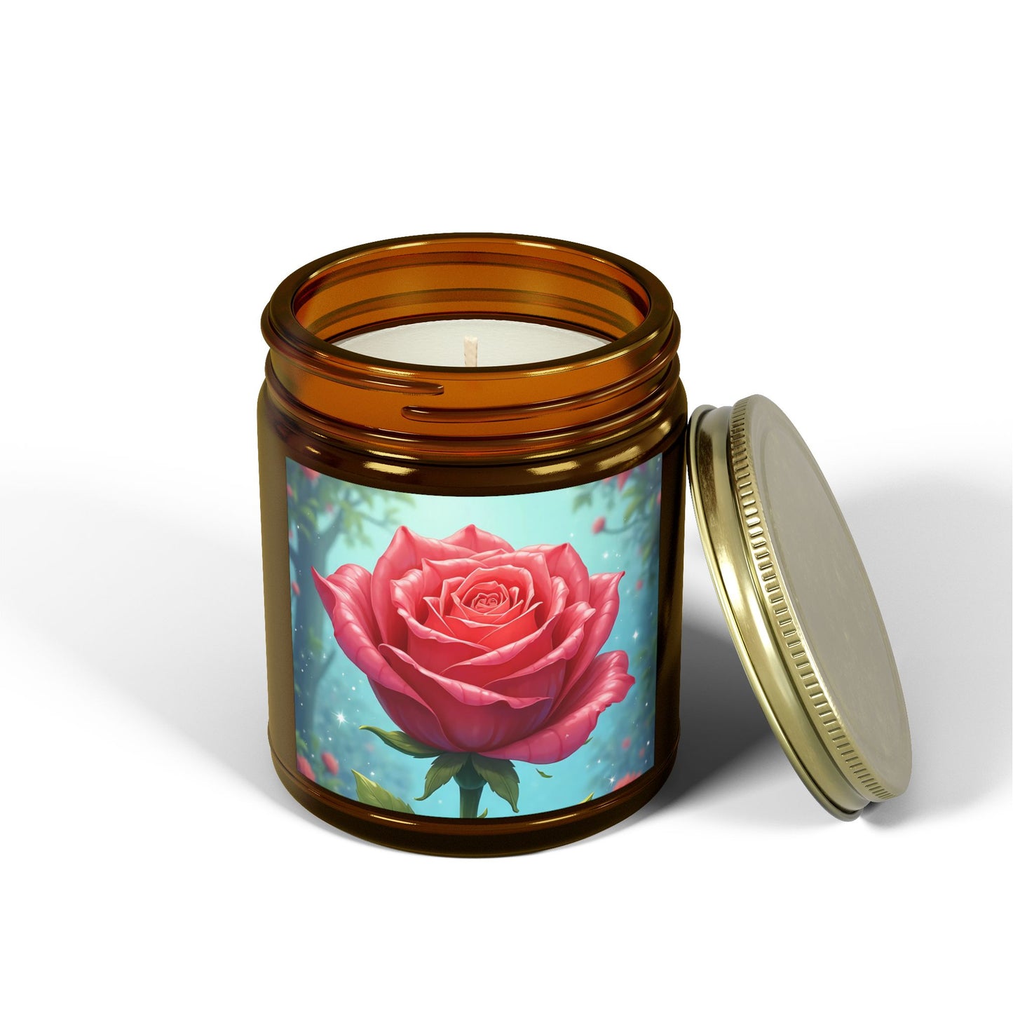 Rose Scented Candles, Aromatic Decor, Relaxing Gifts for Her, Birthday, Mother's Day, Home Fragrance