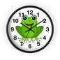 Frog Wall Clock - Whimsical Green Frog Design, Cute Home Decor, Kids Room, Animal Lover Gift, Fun Timepiece