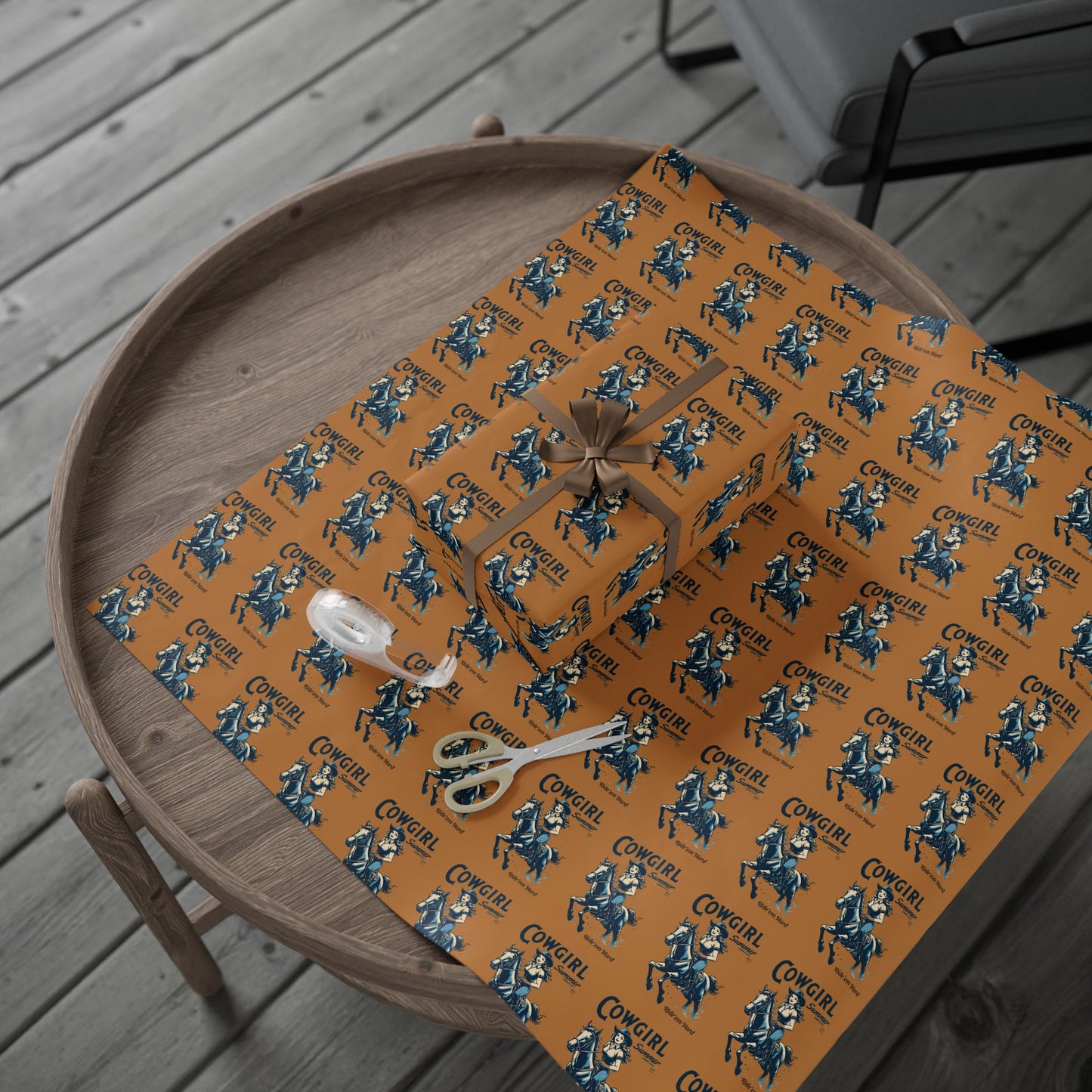 Cowgirl-Themed Wrapping Paper, Perfect for Birthdays, Holidays, Gift Wrapping, Western Parties, Unique Cowgirl Gifts