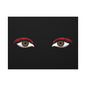 Red Lashes Wall Art Canvas — Glam Eyes Makeup Decor