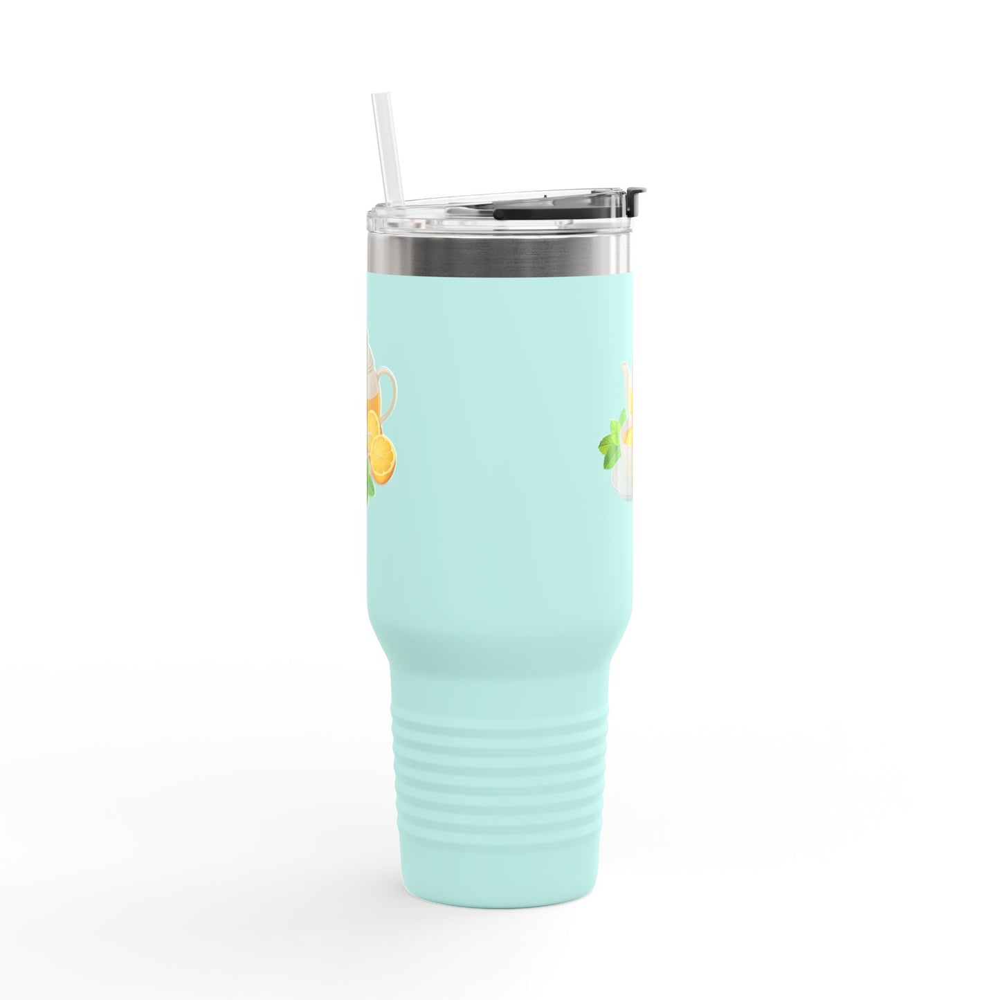 Lemonade Insulated Travel Mug, Perfect for Hot Drinks, Summer Picnics, Outdoor Adventures, Gifts for Tea Lovers, 40oz