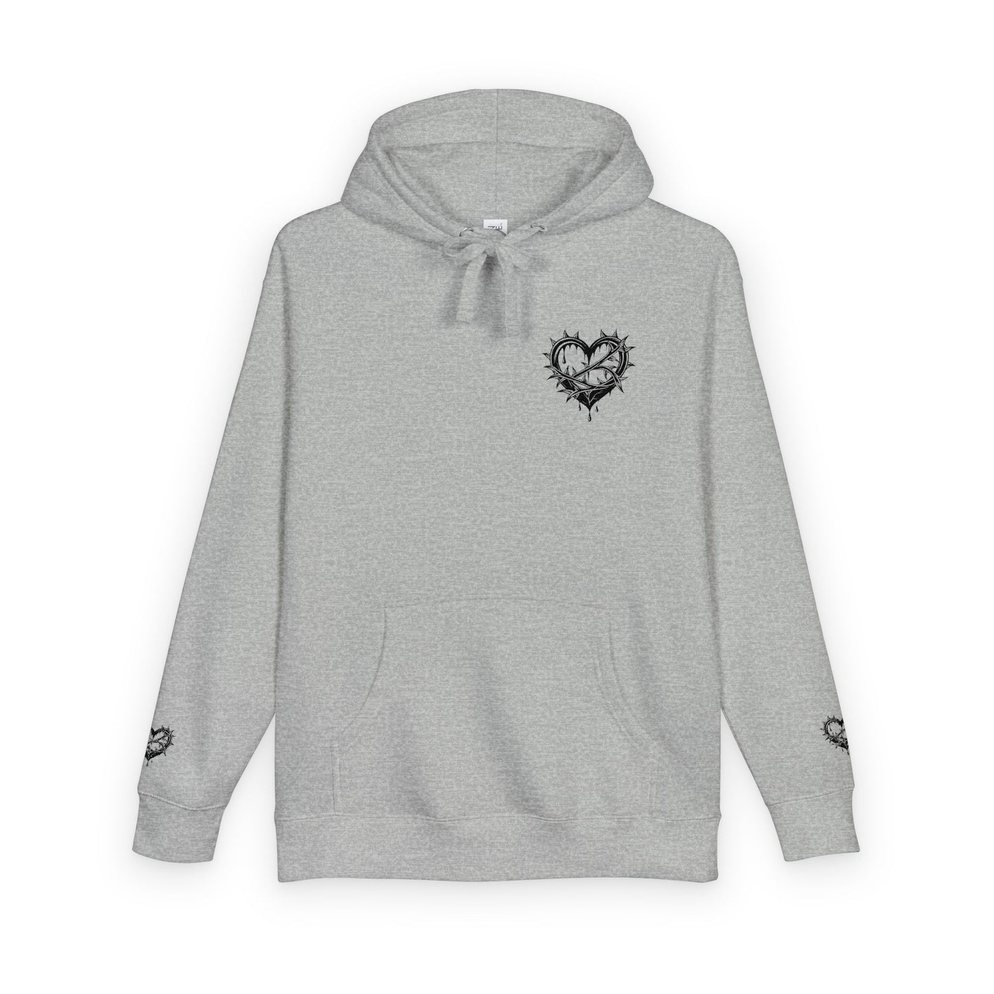 Heartfelt Unisex Fleece Hoodie, Cozy Gift, Casual Wear, Valentine's Day, Romantic Style